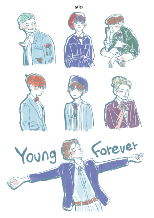 Young forever Like a book illustration