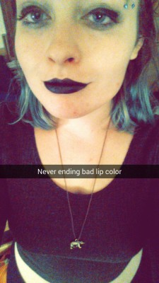 bearfemme:  ~before and after black lipstick