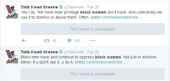 Sorry fellas: Rapper Talib Kweli throws his misogynoir in the trash where it belongs