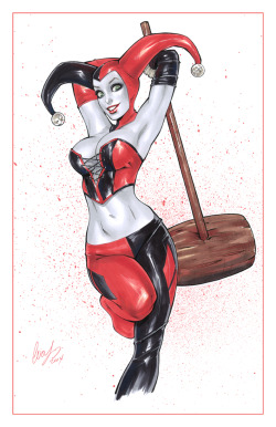 fandoms-females:  harley_quinn_with_a_big_mallet_by_elias_chatzoudis