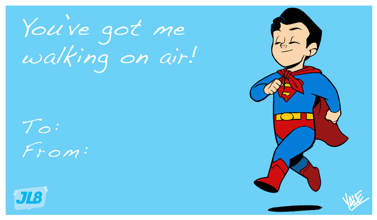 jl8comic:  Here are some JL8 valentines! Feel free to print them out, split ‘em
