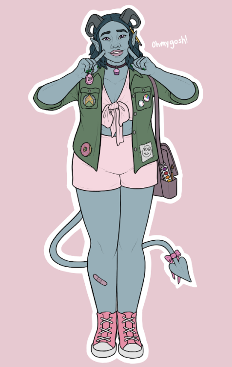 Modern!Jester &lt;3 And I did Caduceus a couple weeks ago. Who do you wanna see next?Commissions