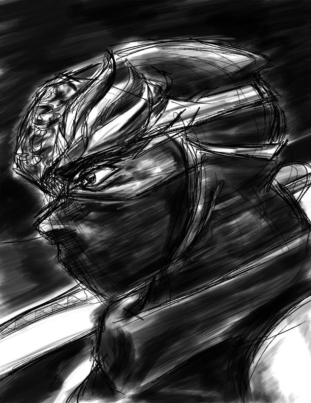 Trying to slowly get back (was I ever there?) into digital painting.
Ryu Hayabusa.