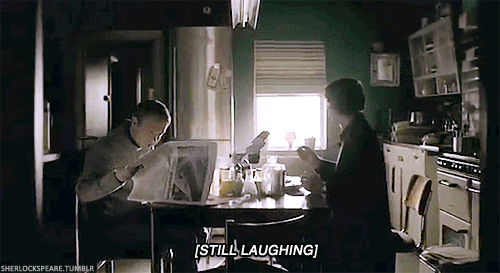 sherlockspeare: Cumberbatch is clearly riled up by trivia questions from his co-star Martin Freeman.
