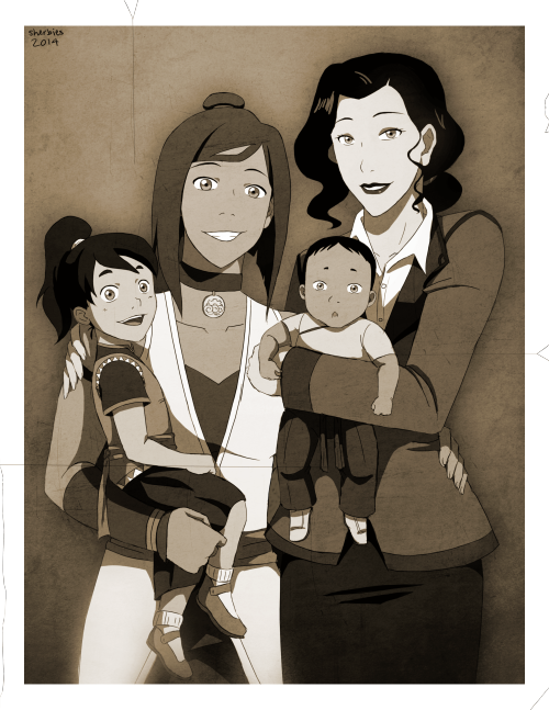 bill-rinaldi:  sherbies:  looks like i’m drowning in post-finale korrasami headcanons involving marriage and adopting lil babies my apologies  You never cease to amaze me with your talent!