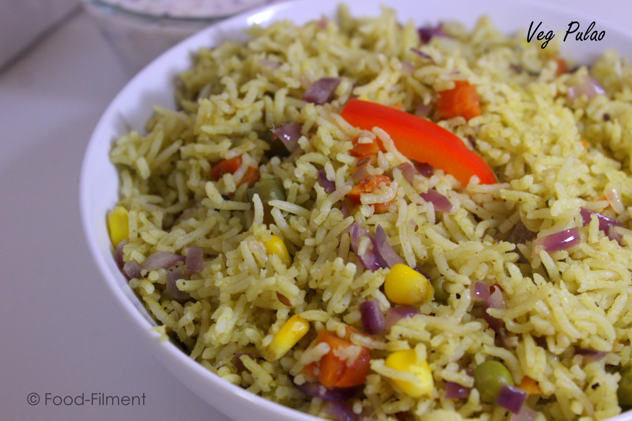 Veg Pulao (Rice Cooker Method) | FOOD-FILMENT