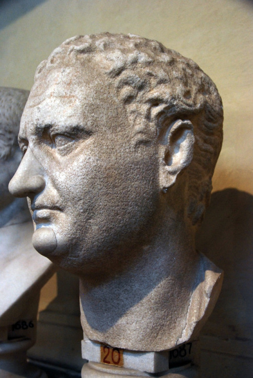 Emperor Titus (reworked portrait of Domitian). After 96 AD. Marble. Musei Vaticani. Inv. 1687myglypt