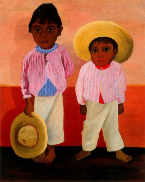 artist-rivera: My Godfather’s Sons (Portrait of Modesto and Jesus Sanchez), 1930, Diego Rivera