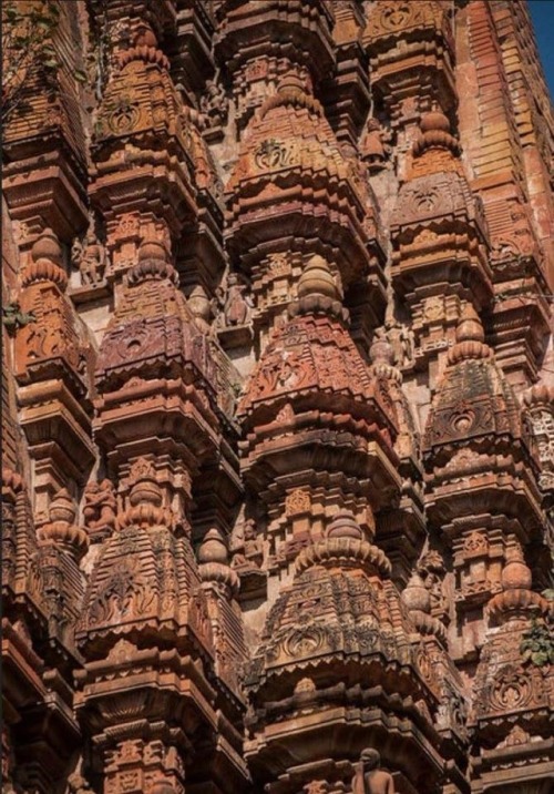 Magnificent details of the Shikhara of Sun Temple in Jhalrapatan
