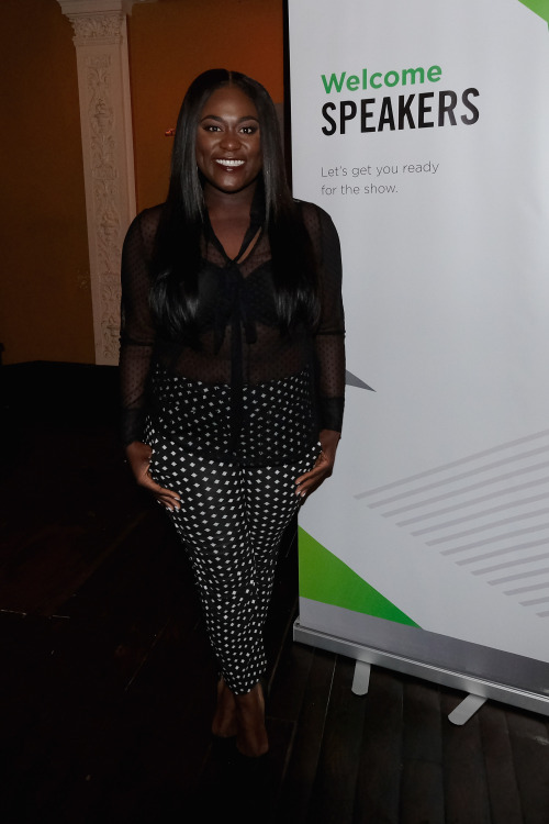 Danielle Brooks poses after she speaks at the &ldquo;Good&rdquo; Business Is Great Busines p