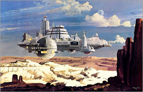 artsytoad: Robert McCall, Floating Transportation Center