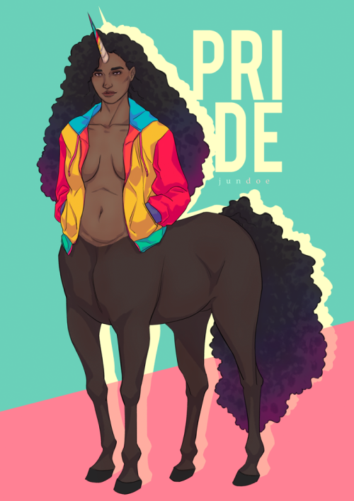 When you wanna do #Junicorn but don’t wanna miss #Pride fashion. Couldn’t finish her gf, maybe