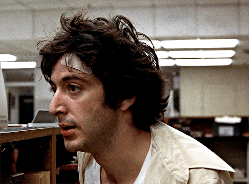 vivian-rutledge:AL PACINO as Sonny WortzikDOG DAY AFTERNOON 1975 | dir. Sidney Lumet