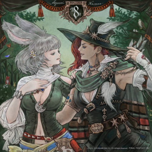 aetheraddict:Check out these gay bards we got for the 8th day of countdown! I love these lesbian gir