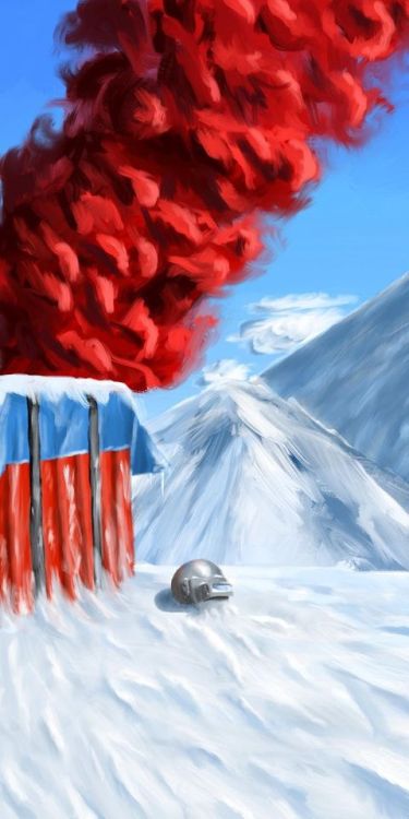 PUBG, winter, mountains, landscape, red smoke, art, 1080x2160 wallpaper @wallpapersmug : http://bit.