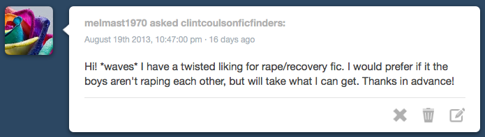 Rape Fanfic