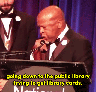 bookporn: the-movemnt:  Rep. John Lewis wins National Book Award 60 years after he