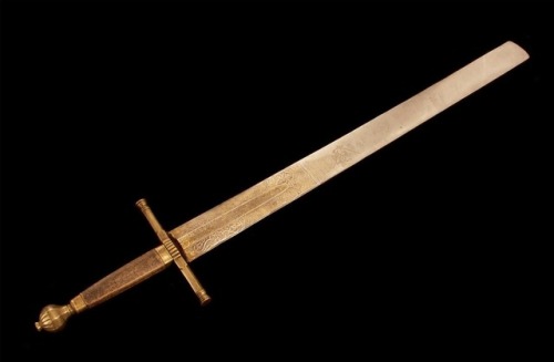 croathia:EXECUTIONER SWORD WITH INSCRIPTION: “When I raise...