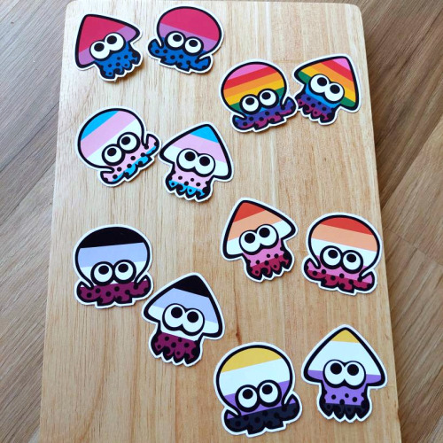 I Couldn't Find Any Pride Flag Squid/Octo Stickers That Were Exactly What I Was Looking For... So I Made