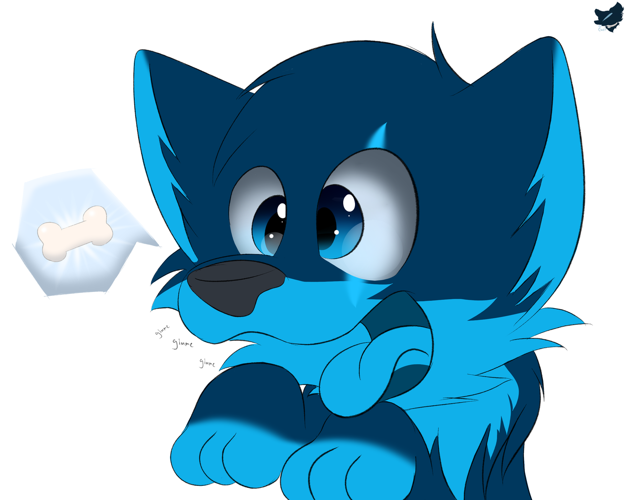 cloufynsfw:Is that a doggy biscuit in your pants!? *Tails wags*  💙🍖 Hnnng