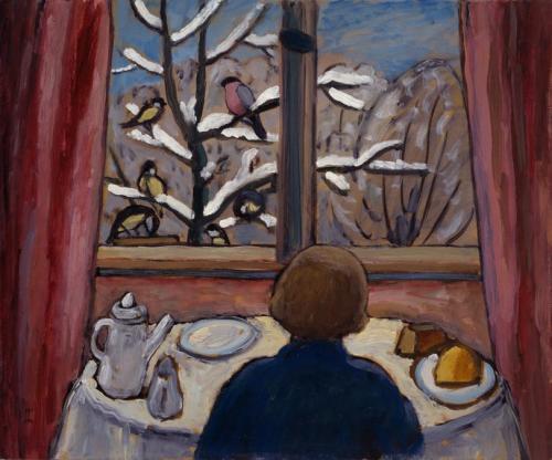 artist-munter:Breakfast of the Birds, 1934, Gabriele Munter