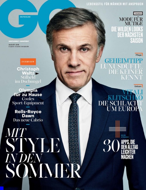 fuckyeahchristophwaltz:  want-christoph-waltz-so-hard:  Germany GQ August No enough space so I skip 