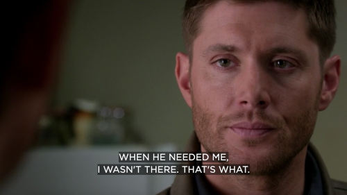 nobodydean: nobodydean:season nine dean is sooooooo funny he hates himself so much and is walking ar