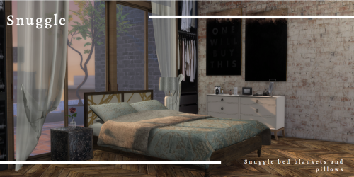 TS4: Snuggle blanket and pillow collection by Tilly TigerCollection 1: Warm and cosy textures and fa