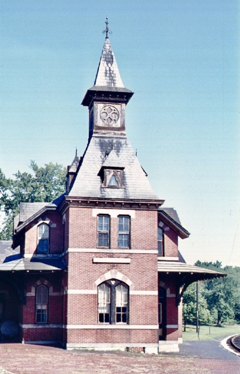 B & O Railroad Station, Point of Rocks, Maryland, 1971.The station still stands and is used for 