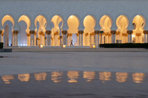  Grand Mosque reflection, Abu Dhabi by sir20 