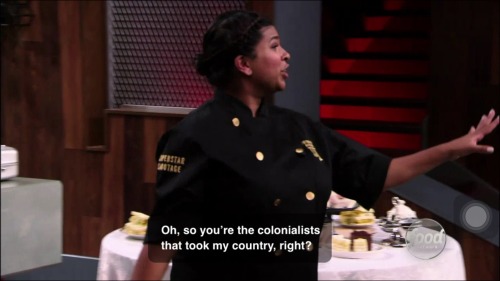 highlyjaded:Damn, she just put the “cutthroat” in cutthroat kitchen.