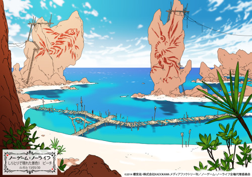 The beach and jungle design for ep 6 &ldquo;shiritori&rdquo; game scene. At first it was hard to und