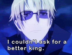 fushiimis:  I couldn't ask for a better king. 