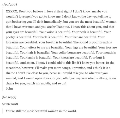 John Maus’ Letters To The Girl From Bennington