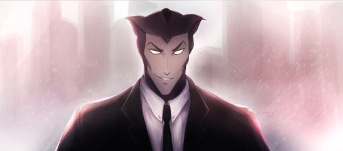 candyfoxdraws: Artwork for Haxus Mini Event header  Someone gimme a crime noir AU where everyon