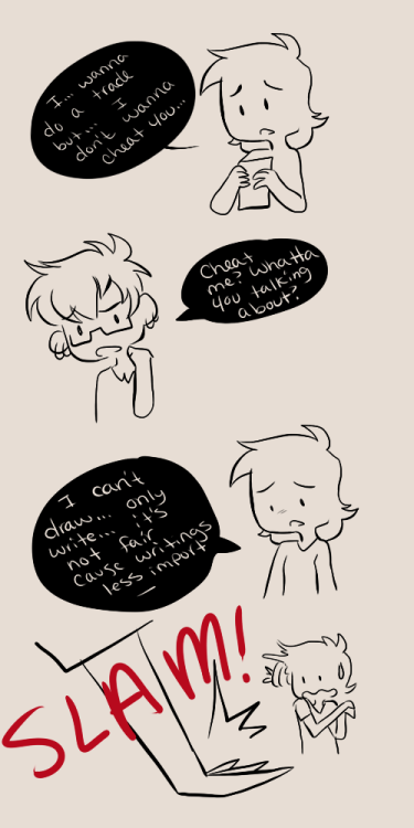 zommbro:  You writers are just as important as us drawing artists. Ya hear me@lemonwicky??