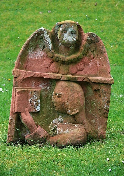 Porn Headstone at Dryburgh Abbey, near St. Boswells photos