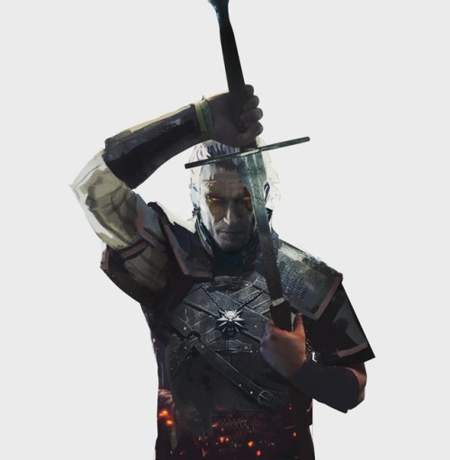 gawelbartlomiej:This is one of the first sketches I did for The Witcher Wild Hunt cover. I wanted to