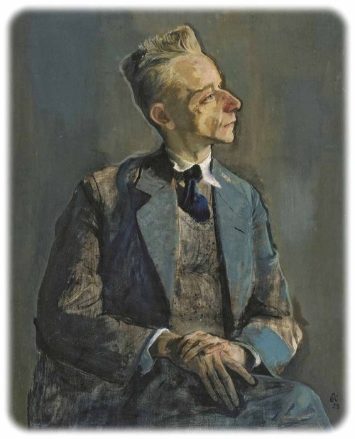 Porträt Willy Eberl   -  Willy Kriegel , 1931.German,1901-1966Oil on board