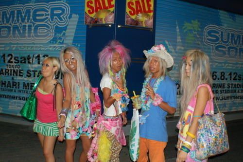 the-milk-eyed-mender:  princess-soda:  nyx-alexandra:  adolf-kitler:  nyx-alexandra:  These pictures are of the Japanese street style called Ganguro. Wanna know why Ganguro kicks ass? It’s a rebellion against the Japanese beauty standards of pale skin,