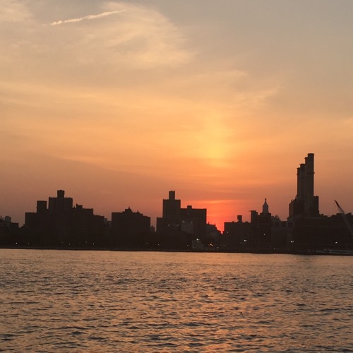 bluedoveyellowsun: Sunsets in Brooklyn summer hit so suddenly