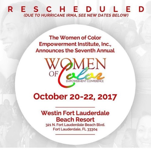 This weekend! The Women of Color Empowerment Conference is almost here! The org&rsquo;s focused on b