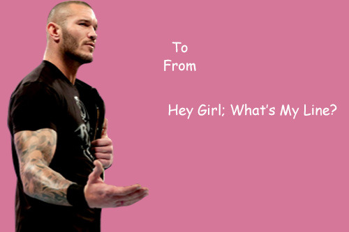 XXX randalkins:  WWE Valentines photo