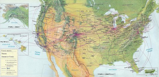 ユナイテッド航空□航路図□Air Maps of United UNITED AIRLINES