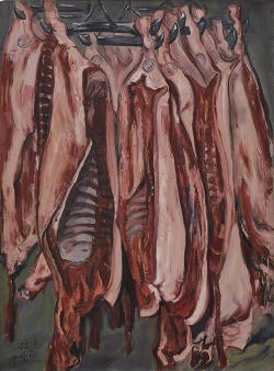 thunderstruck9:Zeng Fanzhi (Chinese, b. 1964), Meat, 1992. Oil on canvas, 130 x 95 cm.
