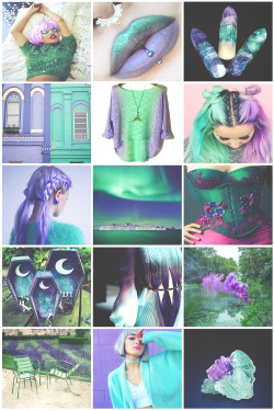 aestheticschaos:  The “I just love how Purple and Mint fit together” aesthetic