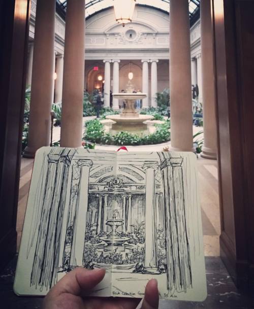 pearlgirl710: Pen and Ink, 35 minutes, The Garden Court (at The Frick Collection)