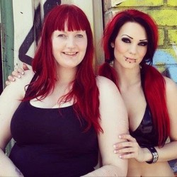 starfucked:  With @beliindab yesterday 💕 #girls #redhair #redhead #piercings #alternative #altmodel #fetishmodel #starfucked #latex #rockgirl #metalgirl #spånga #webstagram 