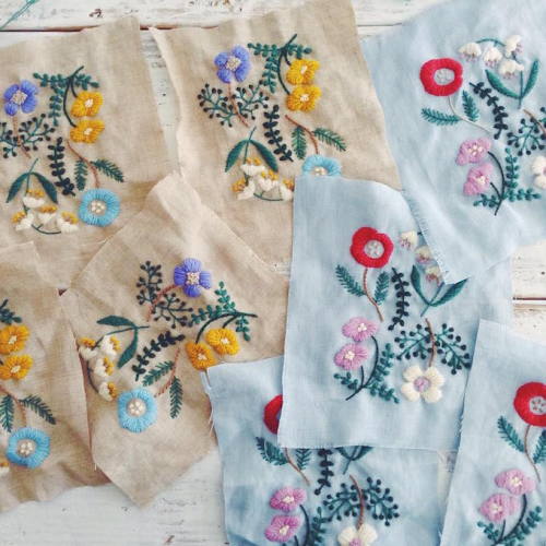 theghastlyordealofcorey:brwnpaperbag:Beautiful floral embroideries by Yumiko Higuchi.@dropitdropittt