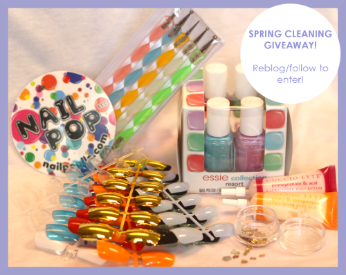 nailpopllc:  Happy spring everyone! I’ll announce the winner on SATURDAY, so keep a look out! ❀ PS. Yes, those are all the essie resort collection colors and THEY’RE BEAUTIFUL SO I HAD TO SHARE o(≧∇≦o)  Facebook | Shop  Saw you on reddit!